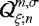$ \mathcal{Q}_{\xi; n}^{m,\sigma} $