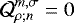 $ \mathcal{Q}_{\rho; n}^{m,\sigma} = 0 $