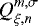 $ Q_{\xi,n}^{m,\sigma} $