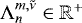 $ \mathrm{\Lambda}_n^{m,\tilde{\nu}} \in \mathbb{R}^+ $