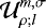 $ \mathcal{U}_{\rho; l}^{m,\sigma} $