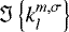 $\Im \left\{ k_l^{m,\sigma} \right\} $