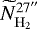 $\widetilde{N}_{\mathrm{H}_2}^{27^{\prime\prime}}$