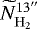 $\widetilde{N}_{\mathrm{H}_2}^{13^{\prime\prime}}$