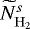 $\widetilde{N}_{\mathrm{H}_2}^{s}$