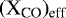 $(\textrm{X}_{\textrm{CO}})_{\textrm{eff}}$