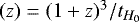 $(z) = (1+z)^3/t_{H_0}$
