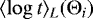 $\langle \log t \rangle_L({\mathrm{\Theta}}_{i})$