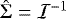 $\hat{{\rm{\Sigma}}}= \mathcal{I}^{-1}$