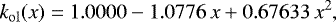 \begin{equation*} k_{\mathrm{ol}}(x)=1.0000-1.0776\,x+0.67633\,x^2, \vspace*{-3pt}\end{equation*}