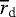 $\overline{r}_{\textrm{d}}$