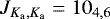 $J_{K_{\mathrm{a}},K_{\mathrm{a}}}=10_{4,6}$