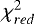 $\chi^2_{red}$