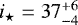 $i_{\star} = 37^{+6}_{-4}$