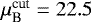 $\mu_{\textrm{B}}^{\textrm{cut}}=22.5$