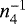 Mathematical equation: $n_{4}^{-1}$