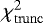 $\chi^2_{\mathrm{trunc}}$