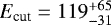 $E_{\textrm{cut}}=119^{+65}_{-31}$