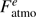 $ F_\mathrm{atmo}^e $
