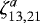 Mathematical equation: $\zeta^a_{13,21}$