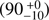 $ (90_{-10}^{+0}) $