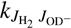 Mathematical equation: $ {k_{J_{{\mathrm{H}}_2}}}\;{J_{{\mathrm{OD}}^ - }} $
