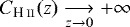 $C_{\textup{H\,\textsc{\lowercase{II}}}}(z) \underset{z\rightarrow0}{\longrightarrow} +\infty$