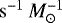 $\mathrm{s}^{-1}\,M_{\odot}^{-1}$
