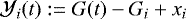 $\mathcal{Y}_i(t) := G(t) - G_i &#x002B; x_i$