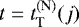 $t = t_{\textnormal{T}}^{(\textnormal{N})}(j)$