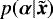 $p(\boldsymbol{\alpha}|\tilde{\boldsymbol{x}})$
