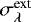 $\sigma^{\textrm{ext}}_{\lambda}$