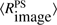 $ \langle R^\mathrm{PS}_{\text{image}} \rangle $