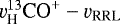 $\varv_{\textrm{H}}^{13}\textrm{CO}^{+} - \varv_{\textrm{RRL}}$
