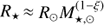 $ R_\star\approx R_\odot M_{\star,\odot}^{(1-\xi)} $