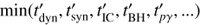 $ {t^'}_\text{loss}=\text{min}{({t^'}_\text{dyn},{t^'}_\text{syn},{t^'}_\text{IC},{t^'}_\text{BH},{t^'}_{p\gamma},\cdots)} $