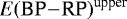 ${{E(\textrm{BP}\!-\!\textrm{RP})}}^{\textrm{upper}}$