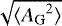 $\sqrt{\langle{{A_{\textrm{G}}}}^2\rangle}$