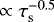 Mathematical equation: $\propto \tau_{\mathrm{s}}^{-0.5}$