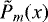 Mathematical equation: $\tilde{P}_m(x)$