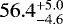 $56.4_{-4.6}^{+5.0}$