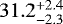 $31.2_{-2.3}^{+2.4}$