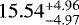 $15.54_{-4.97}^{+4.96}$