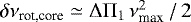 Mathematical equation: $\delta\nu_{\textrm{rot,core}} \simeq {\mathrm \Delta}{\mathrm \Pi}_{{1}} \, \nu_{\textrm{max}}^2 \, / \, 2$