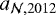 Mathematical equation: $a_{{{\mathcal{N}},2012}}$