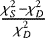 $\frac{\chi^2_S - \chi^2_D}{\chi^2_D}$