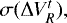 $\sigma(\mathrm{\Delta} V_{R}^t),$