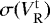 $\sigma(V_{\mathrm R}^{\mathrm t})$