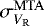 $\sigma_{V_{\mathrm R}}^{\mathrm{MTA}}$