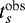 $t_s^{\textrm{obs}}$